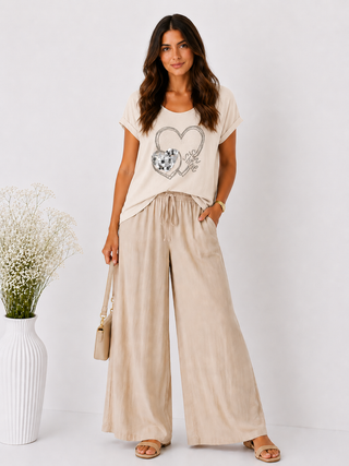 Leinen T-Shirt 2606007