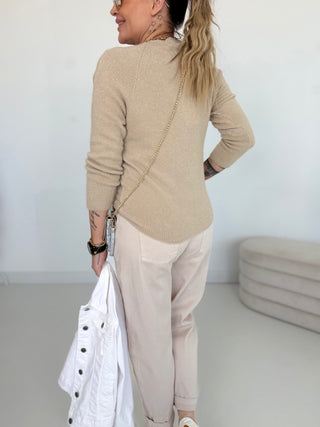 Maglione in maglia fine di alpaca 2511114