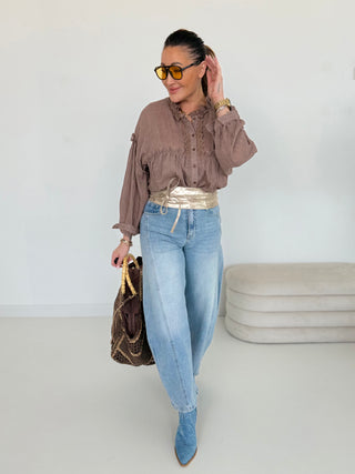 Blusa con volant a 2 scelte 2508392