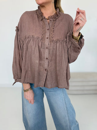 Blusa con volant a 2 scelte 2508392