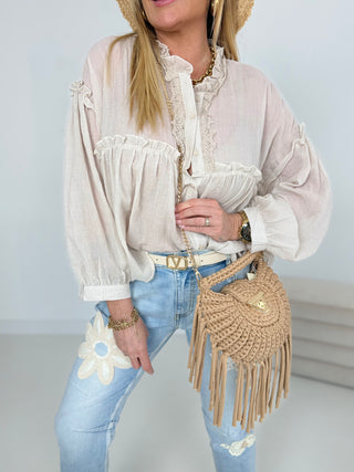 Blusa con volant 2601172