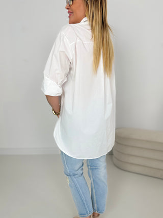 Hemd in Weiss mit schicken Details