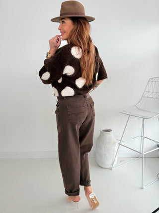 Jeans Stretchhose in Braun für Damen in Größen XS, S, M, L, & XL - Levelone GmbH & Co. KG