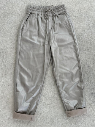 Pantaloni in pelle elasticizzata 2511203-07