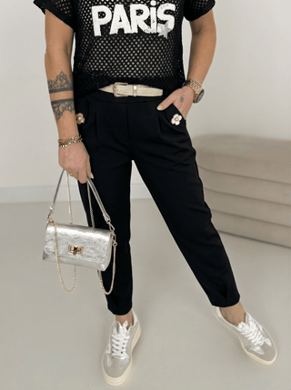 Stretchhose in Schwarz